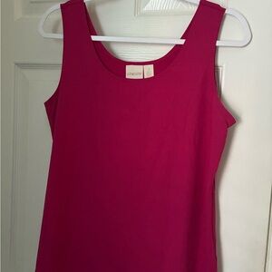 Chico’s hot pink microfiber tank top size 2. Women's Pink Sleeveless Top